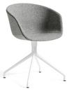 About A Chair AAC 21, Hallingdal 130 - hellgrau, Aluminium weiß pulverbeschichtet