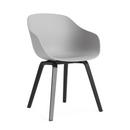 About A Chair AAC 222, Eiche schwarz lackiert, Concrete grey 2.0