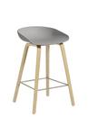 About A Stool AAS 32, Küchenvariante: Sitzhöhe 64 cm, Eiche lackiert, Concrete grey