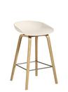About A Stool AAS 32, Küchenvariante: Sitzhöhe 64 cm, Eiche lackiert, Cream white