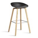 About A Stool AAS 32, Barvariante: Sitzhöhe 74 cm, Eiche lackiert, Black 2.0