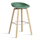 About A Stool AAS 32, Barvariante: Sitzhöhe 74 cm, Eiche lackiert, Teal green 2.0