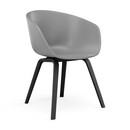 About A Chair AAC 22, Concrete grey, Eiche schwarz lackiert