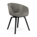 About A Chair AAC 22, grau, Eiche schwarz lackiert