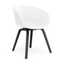 About A Chair AAC 22, weiß, Eiche schwarz lackiert