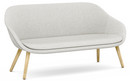 About A Lounge Sofa for Comwell, Divina Melange 120 - hellgrau, Eiche lackiert