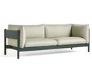 Arbour Sofa, Re-wool 408 - lindgrün/beetle, Buche flaschengrün lackiert