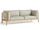 Arbour Sofa, Re-wool 408 - lindgrün/beetle, Eiche geölt und gewachst