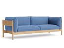 Arbour Sofa, Re-wool 758 - blau/natur, Eiche geölt und gewachst