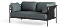 Can Sofa 2.0, Zweisitzer, Stoff Surface by HAY 990 - Petrol, Schwarz