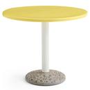 Ceramic Table, Bright yellow ceramic, Ø 90 cm