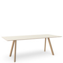 Copenhague Table CPH30, L 200 x B 90 x H 74, Eiche lackiert, Linoleum off-white