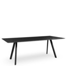 Copenhague Table CPH30, L 200 x B 90 x H 74, Eiche schwarz lackiert, Eichefurnier schwarz lackiert
