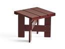 Crate Low Table, Kiefer iron red lackiert