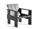 Crate Lounge Chair, Kiefer schwarz lackiert