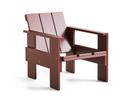 Crate Lounge Chair, Kiefer iron red lackiert