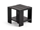 Crate Side Table, Kiefer schwarz lackiert
