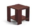 Crate Side Table, Kiefer iron red lackiert