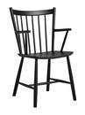 J42 Chair, Buche, schwarz lackiert