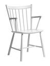 J42 Chair, Buche, weiß lackiert