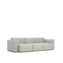 Mags Soft Sofa Kombination 1, 3 Sitzer, Hallingdal - weiß/grau