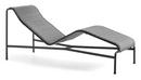 Palissade Chaise Longue, Anthrazit, Mit Auflage, Ohne Nackenkissen