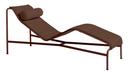 Details Hay Palissade Chaise Longue Palissade Chaise Longue, Iron red, Mit Auflage, Mit Nackenkissen