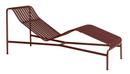 Palissade Chaise Longue, Iron red, Ohne Auflage, Ohne Nackenkissen