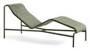 Palissade Chaise Longue, Olive, Mit Auflage, Ohne Nackenkissen