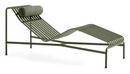 Palissade Chaise Longue, Olive, Ohne Auflage, Mit Nackenkissen