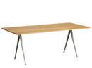 Pyramid Table 02, Eiche klar lackiert, Stahl pulverbeschichtet beige