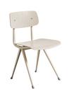 Result Chair, Eiche beige lackiert, Stahl pulverbeschichtet beige