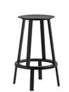 Revolver Bar Stool, Küchenvariante: Sitzhöhe 65 cm, Schwarz