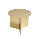 Slit Beistelltisch Metall, H 35,5 x Ø 45 cm, Brass polished