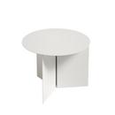 Slit Beistelltisch Metall, H 35,5 x Ø 45 cm, White powder coated