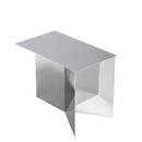 Slit Beistelltisch Metall, H 35,5 x L 49,3 x T 27,5 cm, Mirror polished