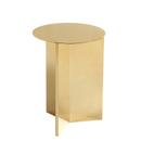 Slit Beistelltisch Metall, H 47 x Ø 35 cm, Brass polished