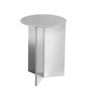 Slit Beistelltisch Metall, H 47 x Ø 35 cm, Mirror polished