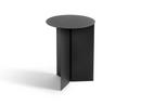 Slit Table, Steel, H 47 x Ø 35 cm, Black powder coated