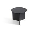 Slit Table, Steel, H 35,5 x Ø 45 cm, Black powder coated