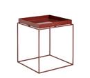 Tray Tables, H 40/44 x B 40 x T 40 cm, Chocolate - High gloss