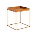 Tray Tables, H 40/44 x B 40 x T 40 cm, Toffee