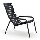 ReCLIPS Lounge Chair, Black, Aluminium-Armlehnen