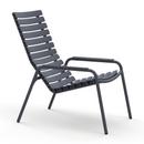ReCLIPS Lounge Chair, Dark grey, Aluminium-Armlehnen