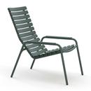 ReCLIPS Lounge Chair, Olive Green, Aluminium-Armlehnen
