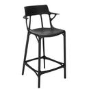 A.I. Stool Recycled, 65 cm, Schwarz