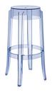 Details Kartell Charles Ghost Charles Ghost, Höhe 75 x ø Sitz 29 x ø Basis 46 cm, Transparent, Blau