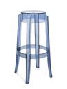 Charles Ghost, Höhe 75 x ø Sitz 29 x ø Basis 46 cm, Transparent, Puderblau