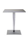 TopTop Esstisch, Eckig H 72 x B 60 x L 60 cm, kratzfestes Werzalit, Aluminium