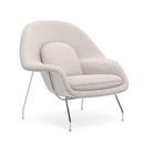Womb Chair, groß (H 92cm / B 106cm / T 94cm), Stoff Curly - Weiß 